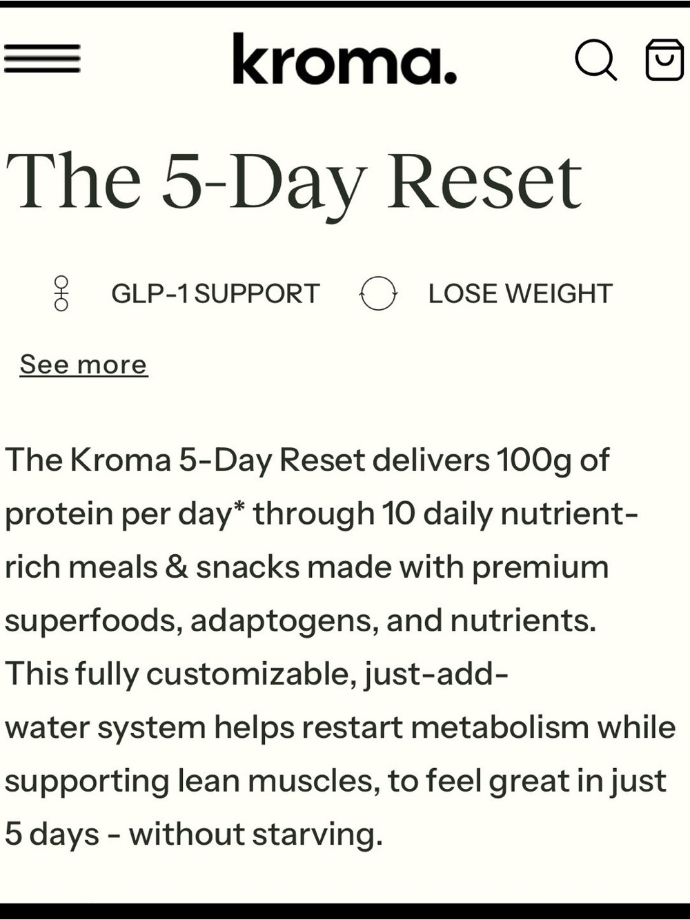 Kroma Wellness Reset kit - Picture 4 of 5